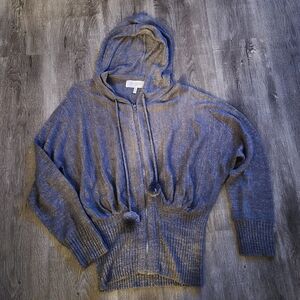Victoria's Secret Gray Hooded Zip-Up Sweater